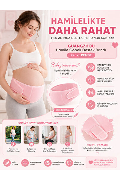 GUANGZHOU YUHU GUANGZHOU Hamile Kadınlar İçin Nefes Alabilen Destekleyici Göb...