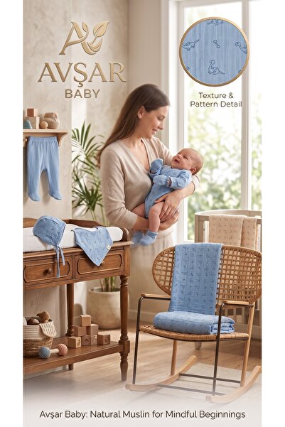 avşar baby 100% قطن عضوي موسمي لحديثي الولادة مناسب للخروج من المستشفى