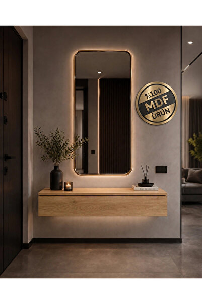 ENG AHŞAP Modern Çekmeceli MDF Dresuar 100x30 cm - Dekoratif Antre Hol ve Sal...