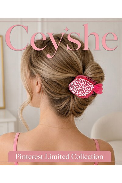 CeyShe دبوس شعر على شكل سمكة من Pinterest، مشبك شعر من الأكريليك، إكسسوار شعر...
