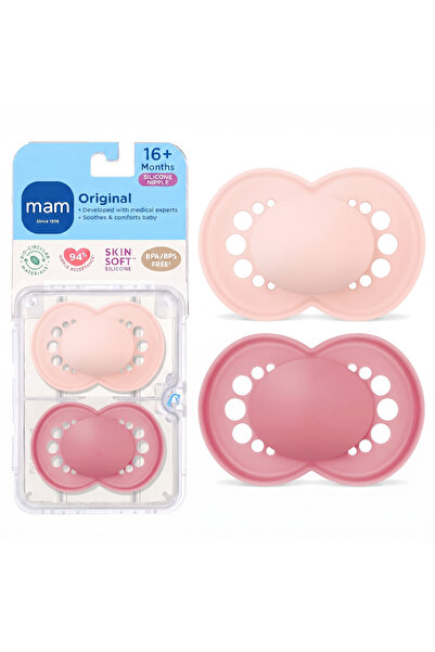 MAM baby Set de 2 suzete ortodontice, Suzetă originală, 16-36 luni, Simetrică...