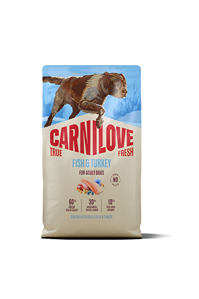 Carnilove طعام جاف للكلاب البالغة من ترو فريش بالسمك والديك الرومي 4 كجم