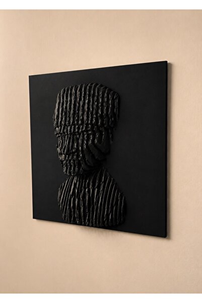 3D Atatürk Duvar Tablosu Modern Dekoratif Baskı