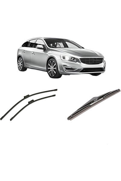 Bosch Σετ 3 Υαλοκαθαριστήρων Twin-Aerotwin για VOLVO V60 I, από καουτσούκ σιλ...