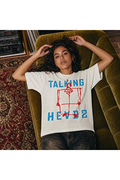Grafftee Clothing Talking Heads Printed Unisex Oversize T-Shirt
