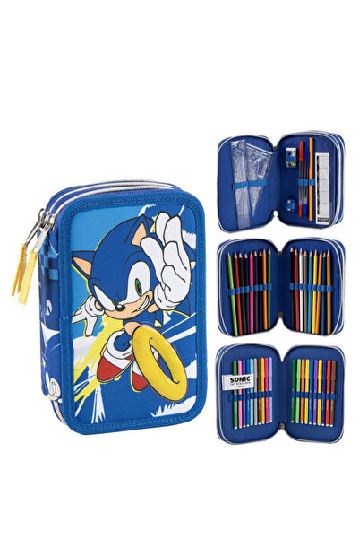 SONIC THE HEDGEHOG Κασετίνα Power Run με 3 θήκες Giotto