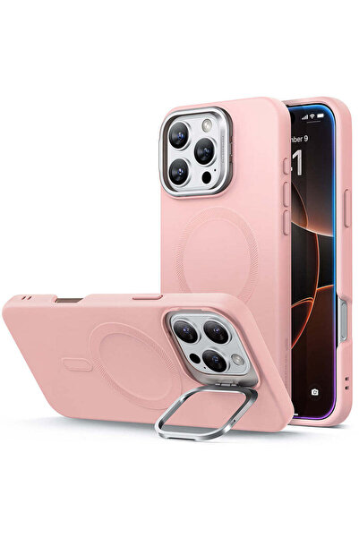 ESR Case Cloud Soft with Stand Stash iPhone 16 Pro MagSafe - pink