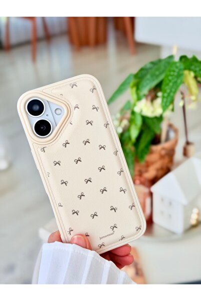 Go Aksesuar Iphone 17 Uyumlu DERİ FİYONK Baskı Tasarımlı Koruyucu Esnek Silik...
