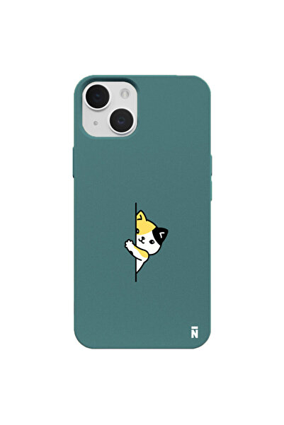 Casen iPhone 11 Haki Lansman Renkli Silikon Cat Lover Kedi Tasarımlı Kamera K...