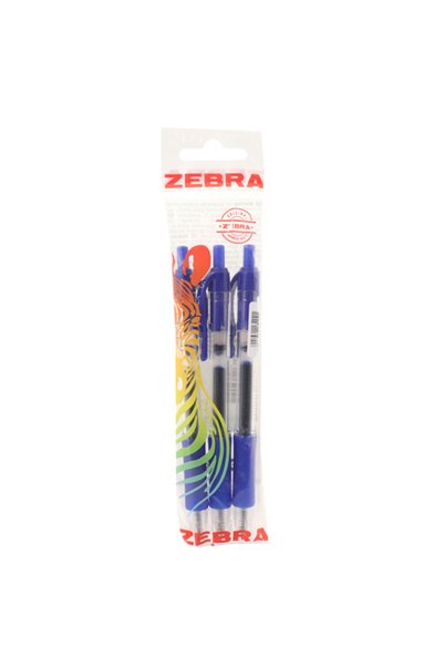 Bic ZEBRA ΣΤΥΛΟ SARASA RETRACTABLE GEL (3τεμ.) - (ΜΠΛΕ ΧΡΩΜΑ)
