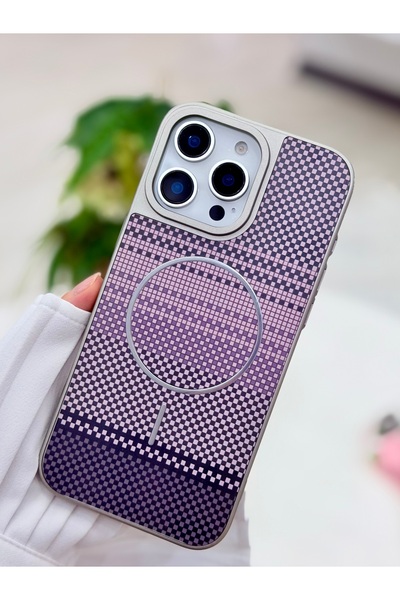 Go Aksesuar Iphone 16 Promax Uyumlu KARBON MAGSAFE Özellikli Darbe Önleyici S...