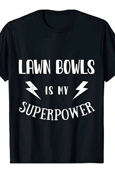 9JY تي شيرت بطبعة "Lawn Bowls Is My Superpower" الساخرة الجديدة