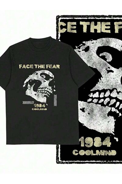 9JY COOLMIND U0183 100% Exclusive Retro Graphic Skull Print Unisex T Big Size...