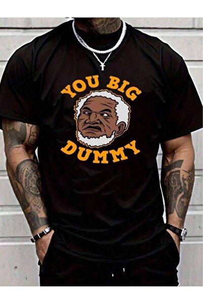 9JY تي شيرت مطبوع عليه نصًا وصورة لشخصية بعبارة "YOU BIG DUMMY" بتصميم أنيق و...