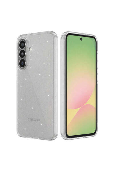 Techsuit Husă pentru Samsung Galaxy A56 5G, Seria SparkleSkin, transparentă -...