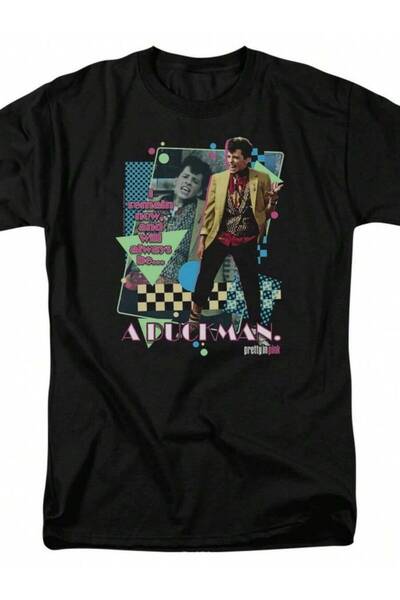 799 Pretty In Pink A Duckman Shirt Mens Licensed 80s Movie Tee Duckie