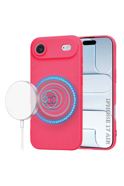 Techsuit Case for iPhone 17 Air, SoftFlex MagSafe, fuchsia - fuchsia