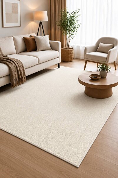 Lorente Home Liora Krem Hasır Dokuma Jüt Kaymaz Taban Sisal Kilim Yıkanabilir...