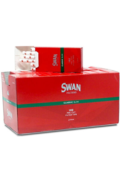Swan CLASSIC SLIM ΦΙΛΤΡΑΚΙΑ (102x20τεμ.) - (ΚΟΚΚΙΝΟ)