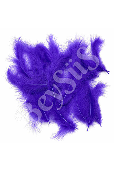 BeySüS Ornamental Bird Feather Purple 100 Pieces