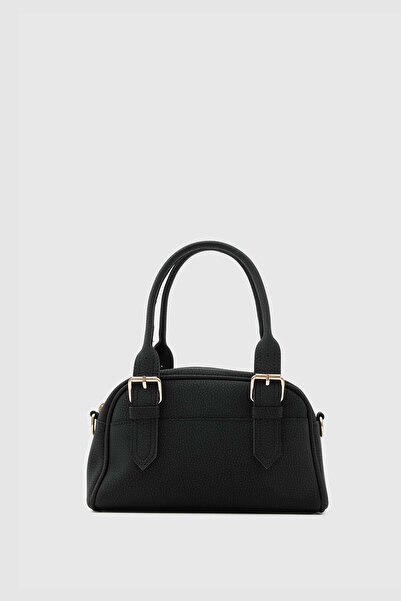 Shule Bags Saffiano Adjustable Hand and Crossbody Bag Black
