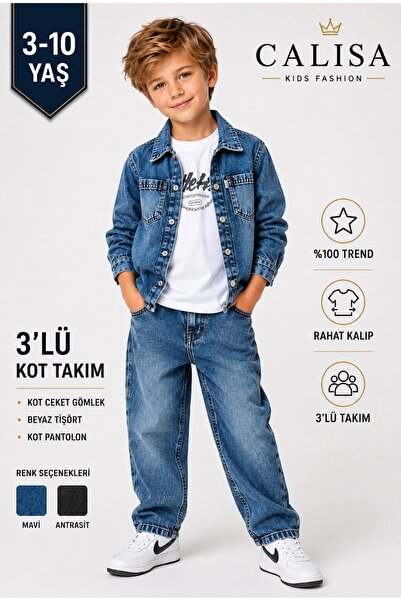 CALİSA Seturi bluză și pantaloni - Albastru - Dimensiune normală