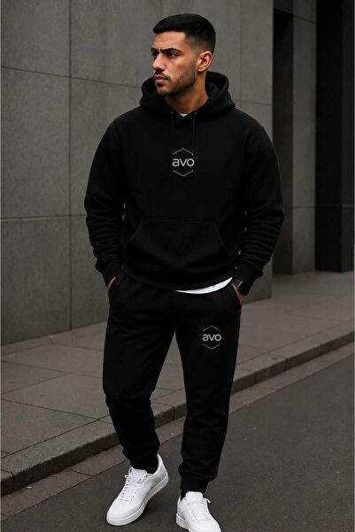 EFFRENATU طقم سويت شيرت بقلنسوة للجنسين - مطبوع على الوجه وجميع الأسطح، سويت ...