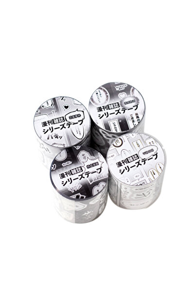 Choice All four 1 Roll Japanese Manga Speech Bubble Copperplate Tape, Comic T...