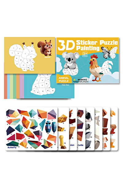 Choice3 Animal Animal/Traffic/Dinosaur/Ocean Theme, Children's Geometric Spli...