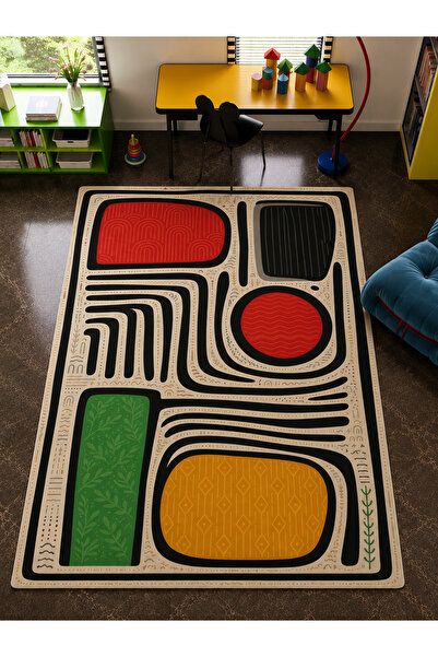 Rugs Modern Halı SDT Karışık Desenli Modern Dokuma Taban Dekoratif Halı sdtam...