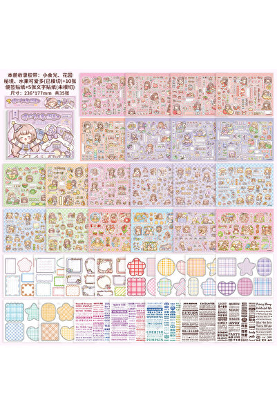 Choice1 A Purple Kawaii cute girl 3D Princess dress-up Sticker book DIY decor...