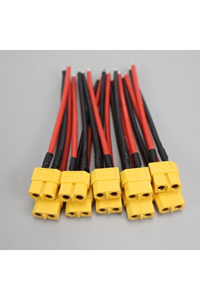 Choice5 10 قطع موصلات XT60 أنثى وذكر مع سلك سيليكون 14 AWG، كابل موصل XT60 ثن...