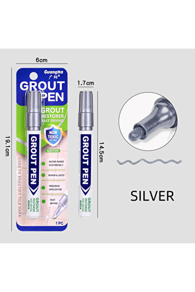 Choice4 1pc Silver A White Grout Tile Pen 8 Colors Waterproof Wall Grout Rest...