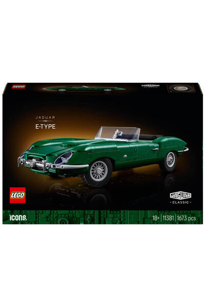 LEGO Icons Jaguar E-Type 11381 - Yetişkinler için Spor Araba Modeli Yapım Seti (1673 Parça)