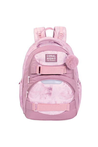 Coral High Pembe Batik Desenli Okul Çantası 24444