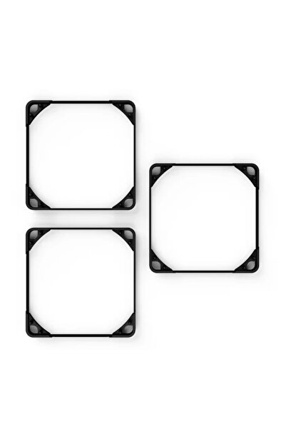 Noctua 120mm Fan Anti-Vibration Gasket Top Bottom Set of 3, Black