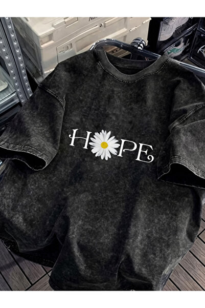 Pink Sky Unisex Oversize Vintage Washed Street Style Μόδα του δρόμου Βαμβακερ...