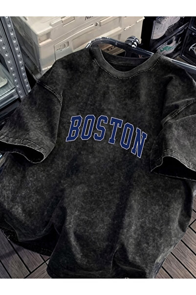 Pink Sky Unisex Oversize Vintage Washed Street Style Μόδα του δρόμου Βαμβακερ...