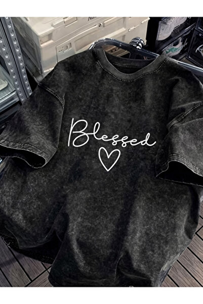 Pink Sky Unisex Oversize Vintage Washed Street Style Μόδα του δρόμου Βαμβακερ...
