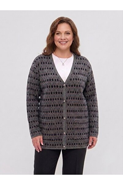 onno style women Classic Knitwear Colorful Buttoned Jacket