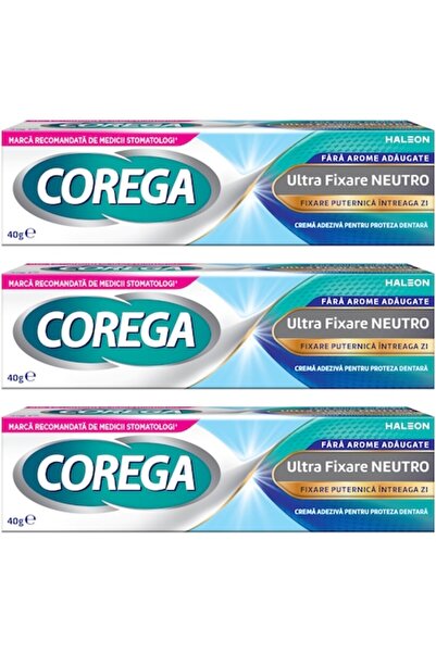 Corega 3 X Ultra Fixare Neutro Crema adeziva pentru proteza dentara 40 g