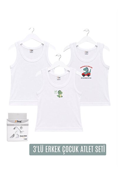 H&C COOLBOY قميص داخلي للأولاد من H&C مكون من 3 قطع مطبوع 100% قطن بحزام سميك...