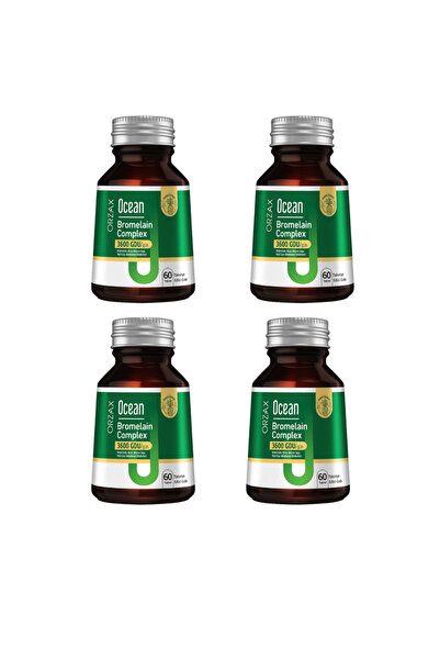 Ocean Bromelain Complex -3600 GDU (Bromelain-Kiraz Meyve Sapı-Yeşil Çay-Mayda...