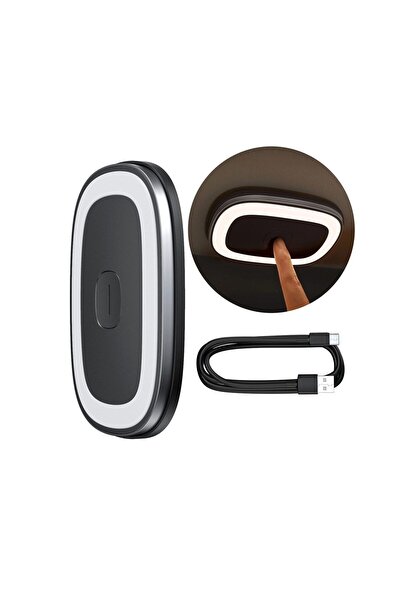 Baseus Lampă auto LED wireless cu senzor tactil, magnetică, Negru