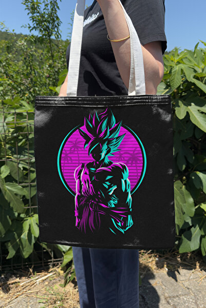 ZipZap Dragon Ball V5 Summer and Winter Double-Sided Canvas Print Tote Bag An...