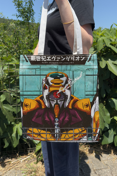 ZipZap Neon Genesis Evangelion V2 Καλοκαιρινή και Χειμερινή τσάντα από καμβά ...