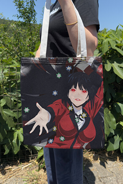 ZipZap Kakegurui V2 Summer Winter Double-Sided Canvas Print Tote Bag Anime Bag