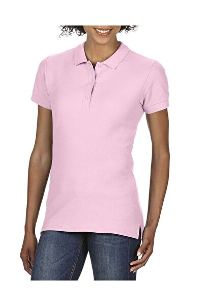 GILDAN TRICOU dama POLO Premium roz deschis