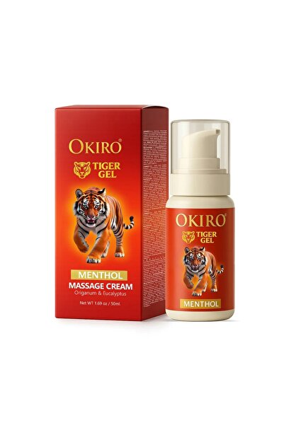 Okiro Tiger Gel Masaj Kremi – Mentollü ve Ferahlık Veren Jel 50Ml