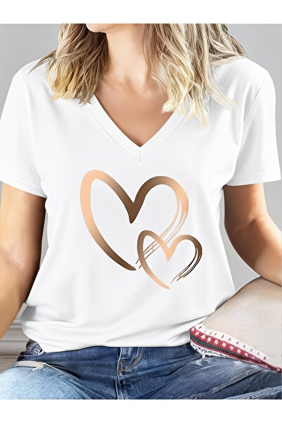 puolikuu Unisex Comfortable Fit Tshrit Printed Tshirt